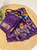 Violet Banaras Viscose