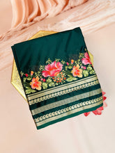 semi mysore crepe embroidery