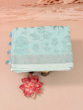 Pure handloom linen with self colour applique