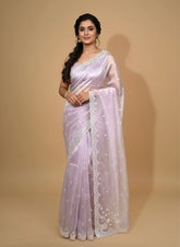 Beige colour organza