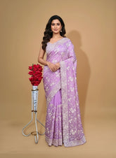 organza saree