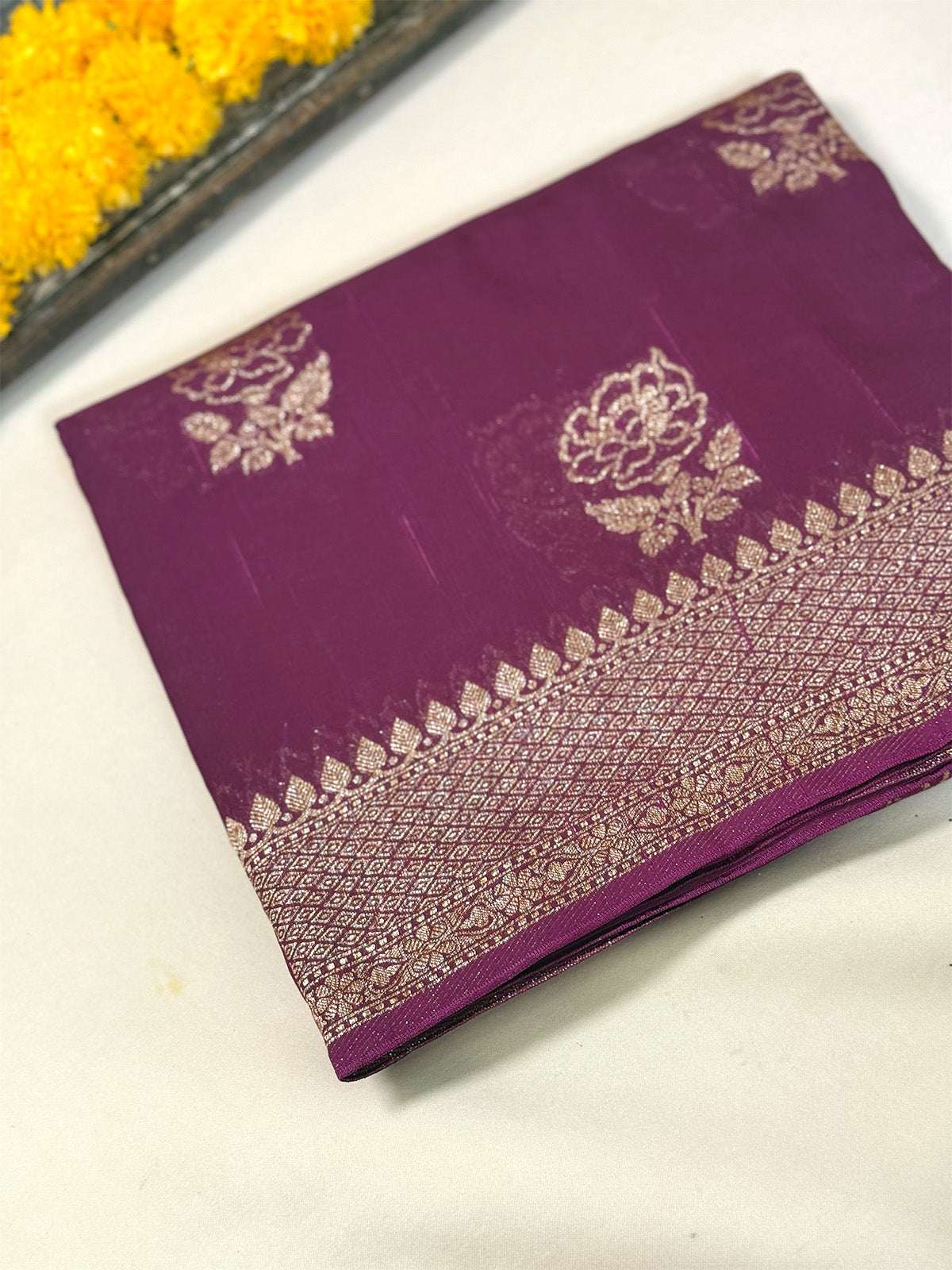 Banarasi Dupion Antique Zari Saree