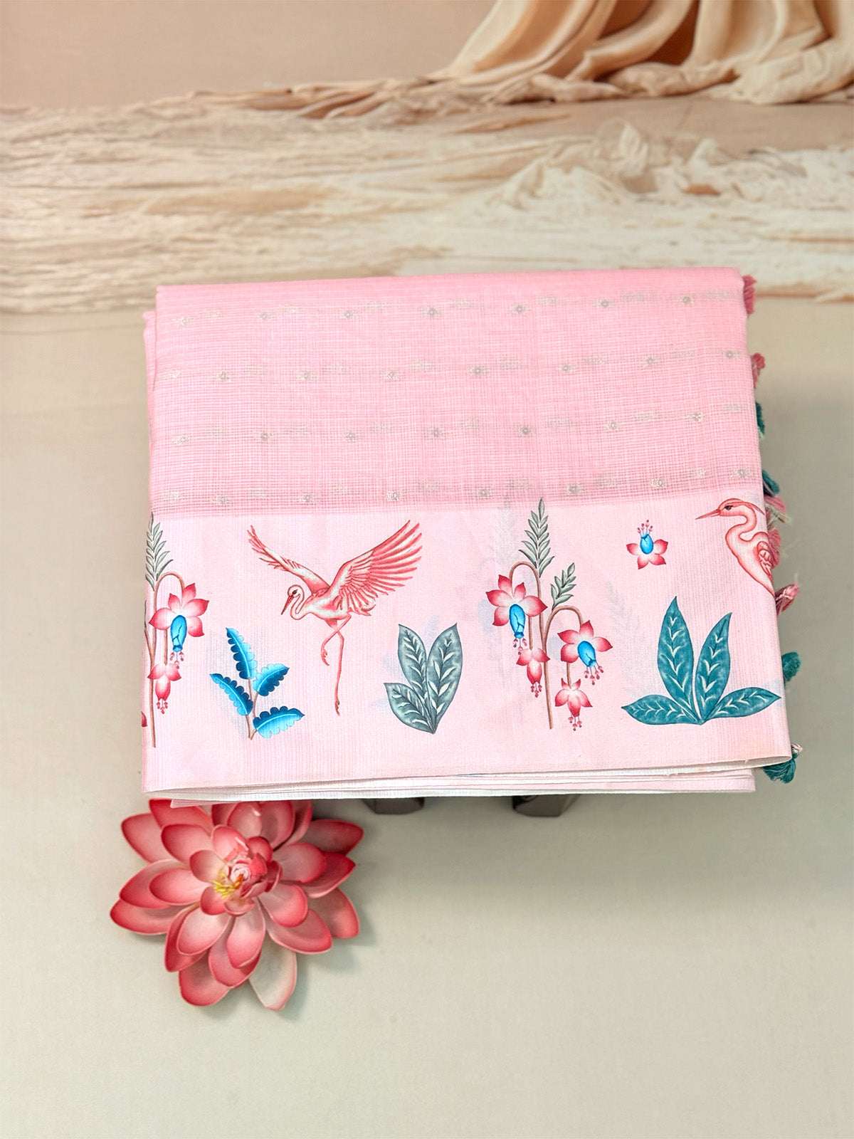 kota silk with satin border