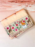 Glass Tissue With Korean Embriodery Saree