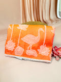 Orange crushtissue applique