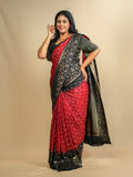 Tussar Bandini Saree