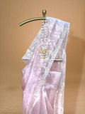 Beige colour organza