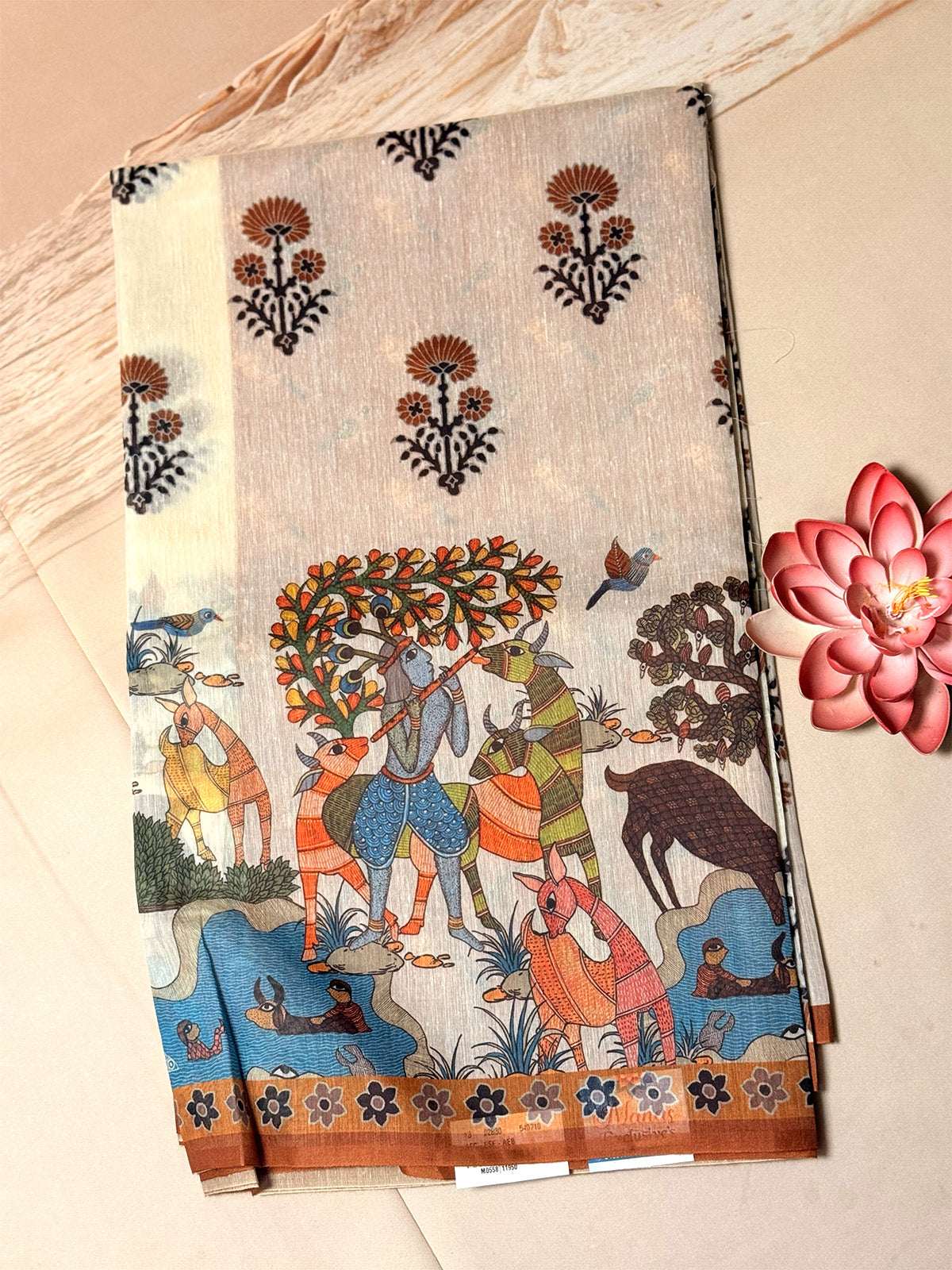 chanderi cotton silk digital prints