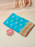 Pure banarasi kora saree position prints