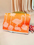 Orange crushtissue applique