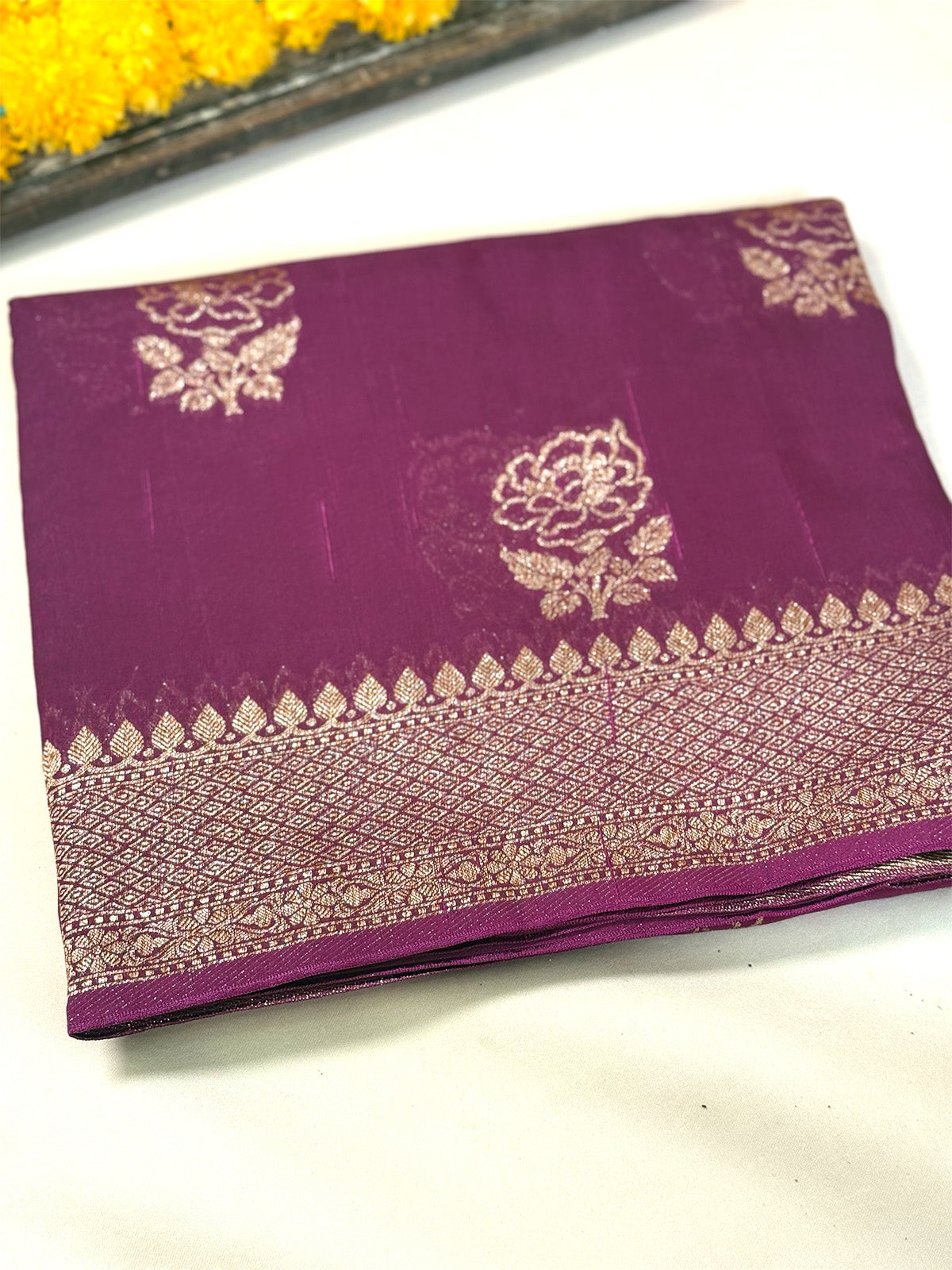 Banarasi Dupion Antique Zari Saree