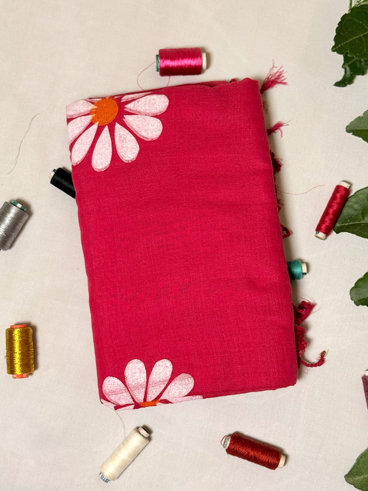 Pure Khadi Cotton Saree with Hand-painted