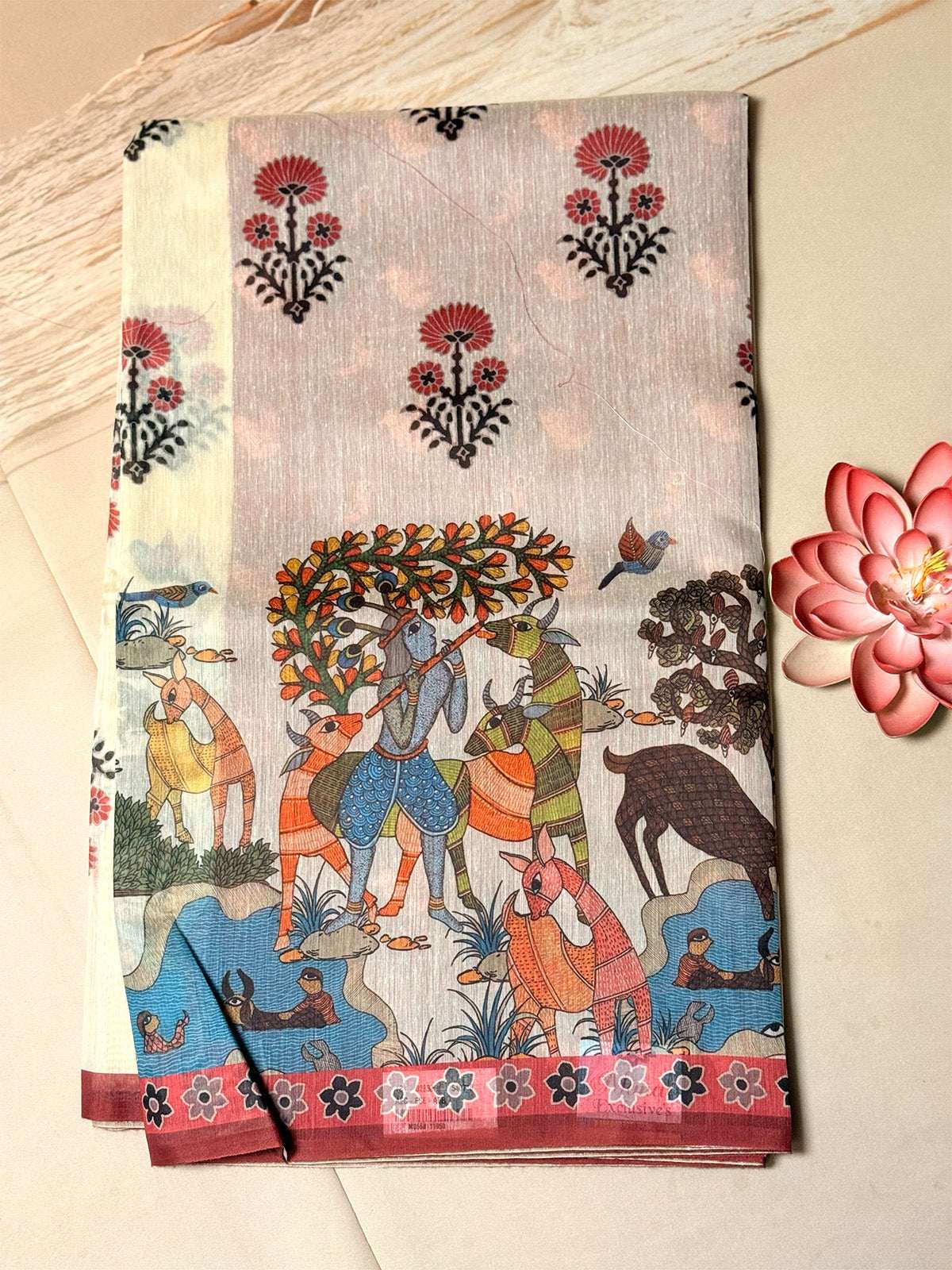 chanderi cotton silk digital prints