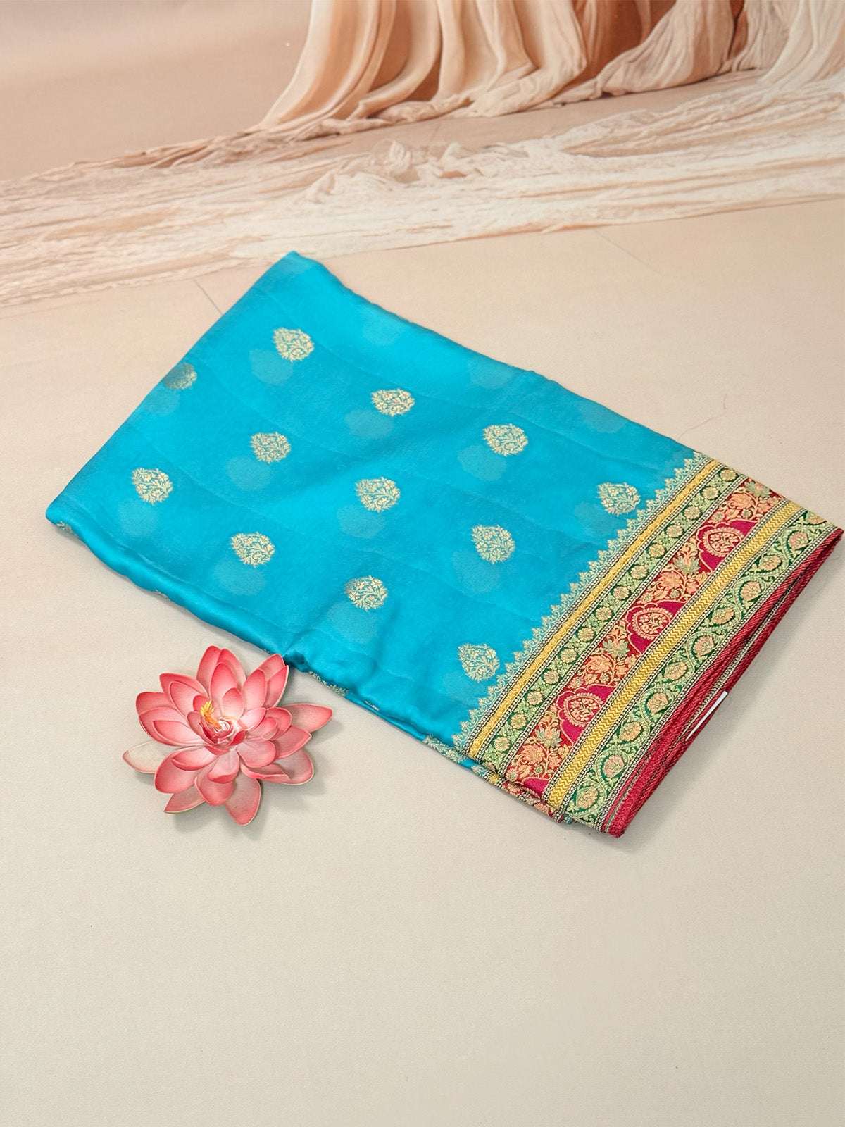 Pure banarasi kora saree position prints