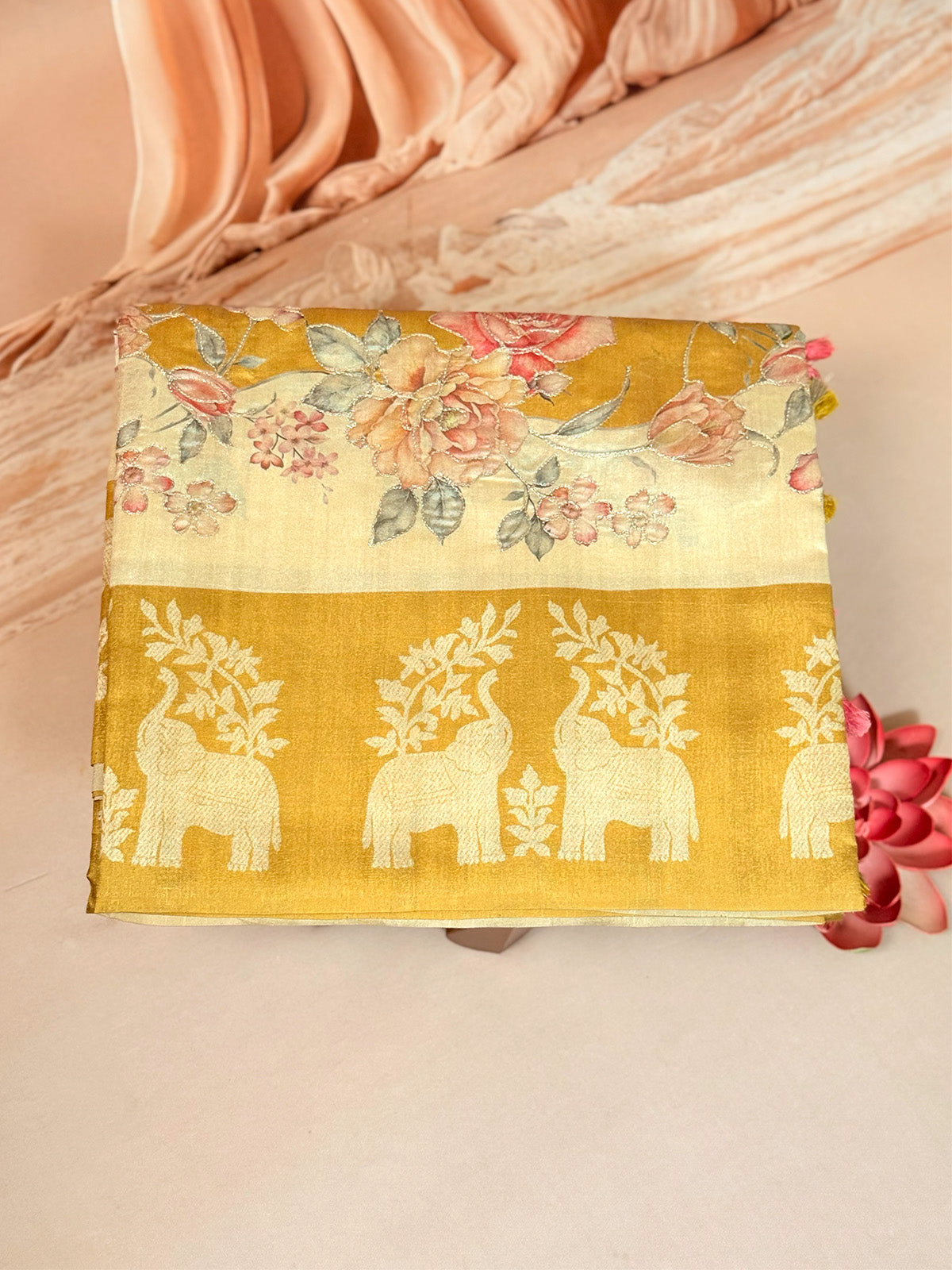 Banarasi Tussar Threadeork