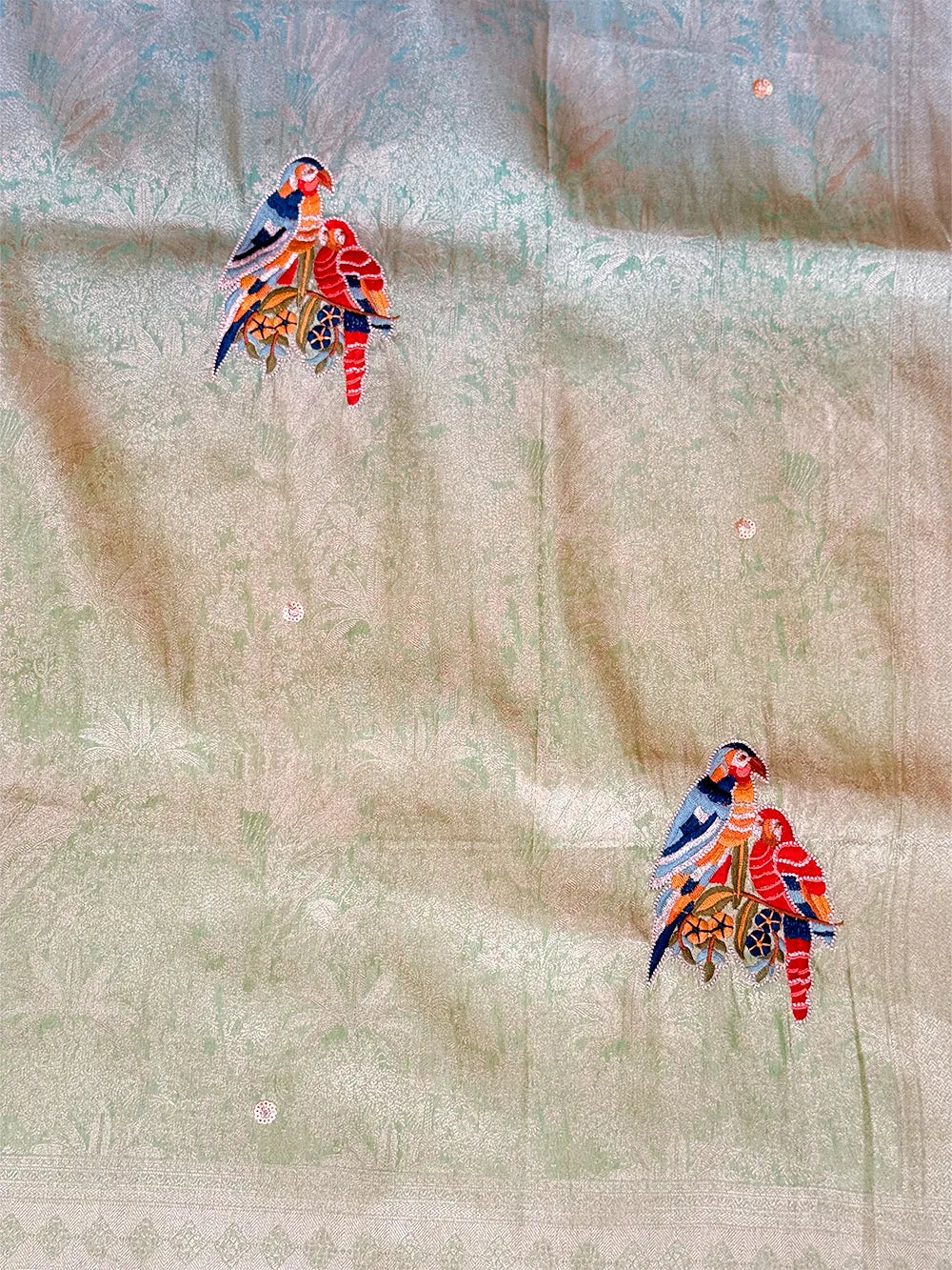 Kanjivaram Petitpoint Embriodery