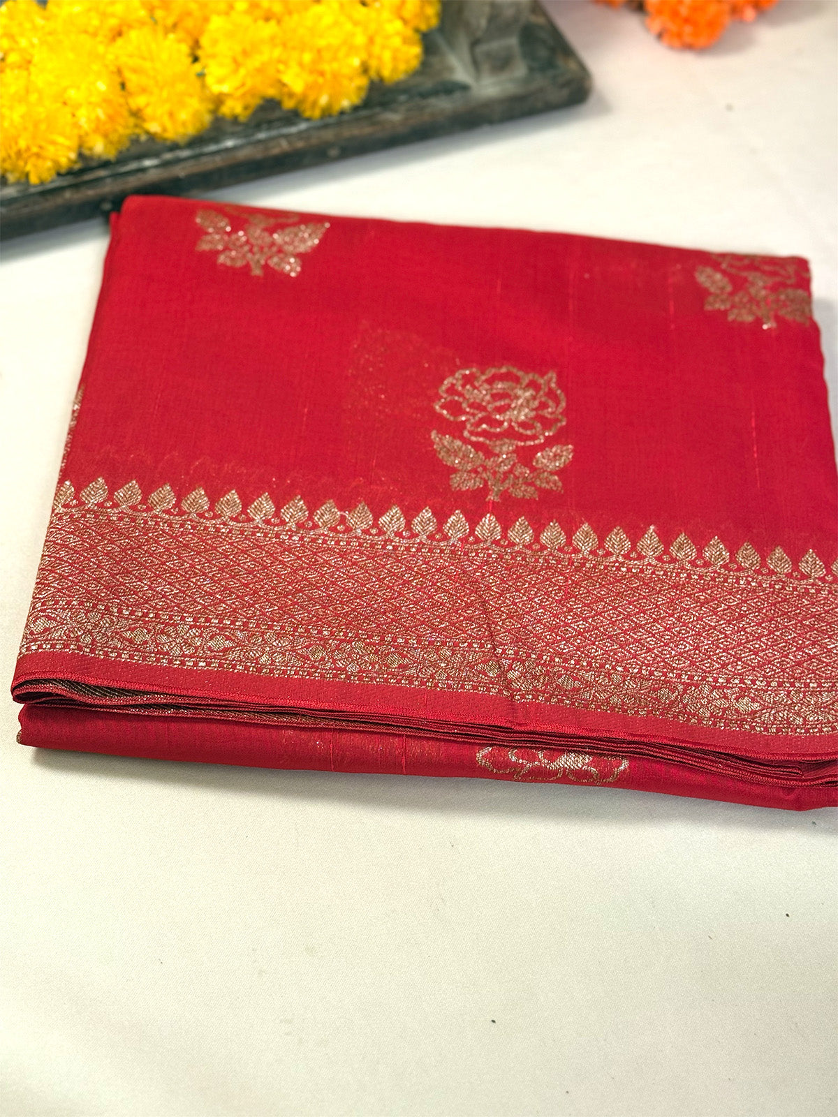 Banarasi Dupion Antique Zari Saree