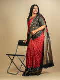 Tussar Bandini Saree