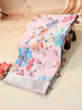 Pure linen with digital floral print