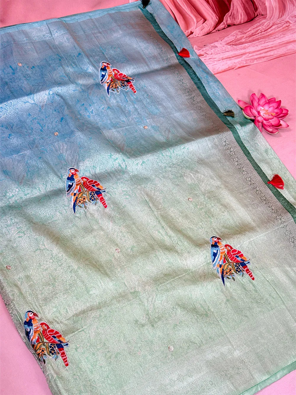 Kanjivaram Petitpoint Embriodery