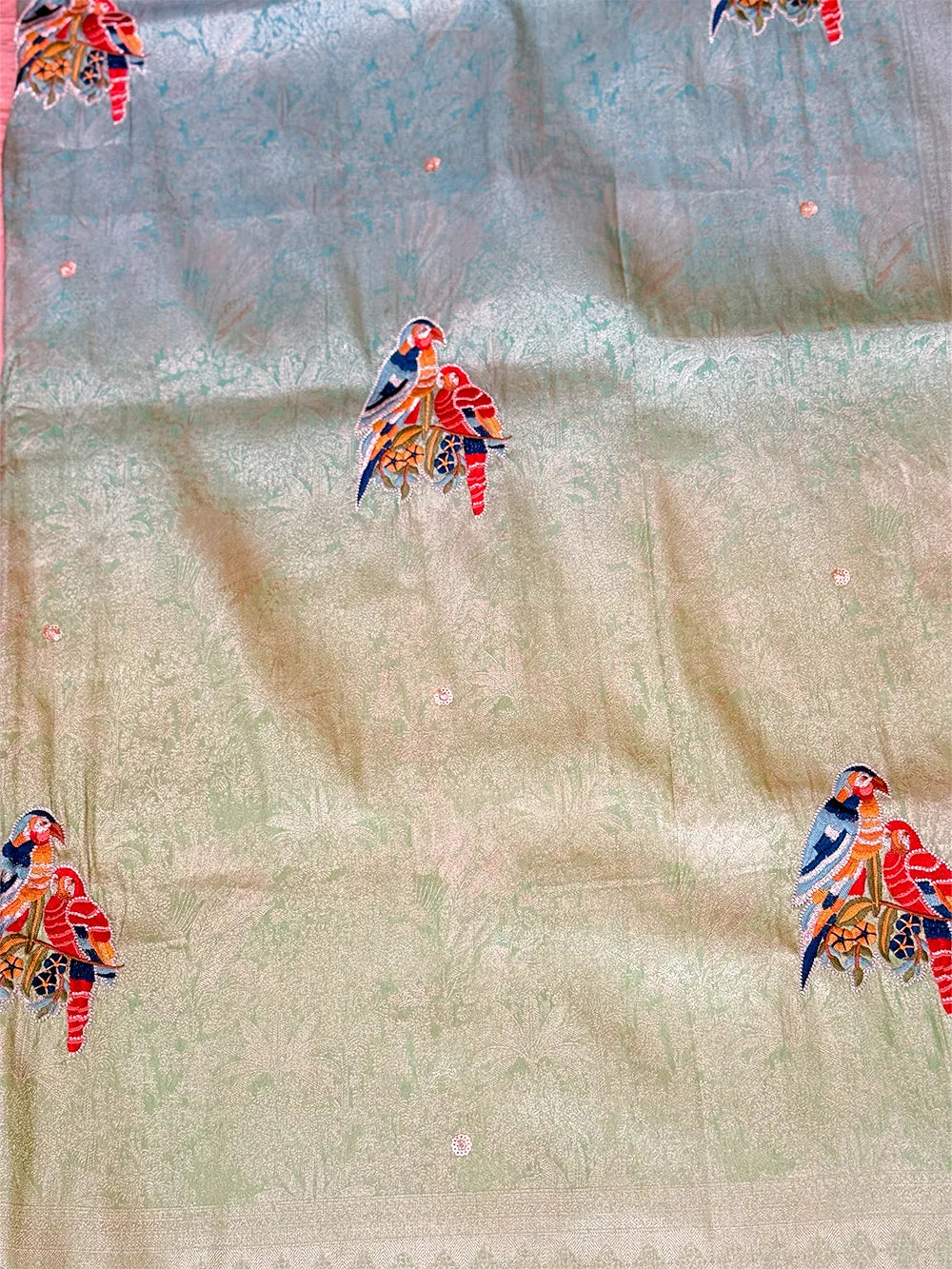 Kanjivaram Petitpoint Embriodery