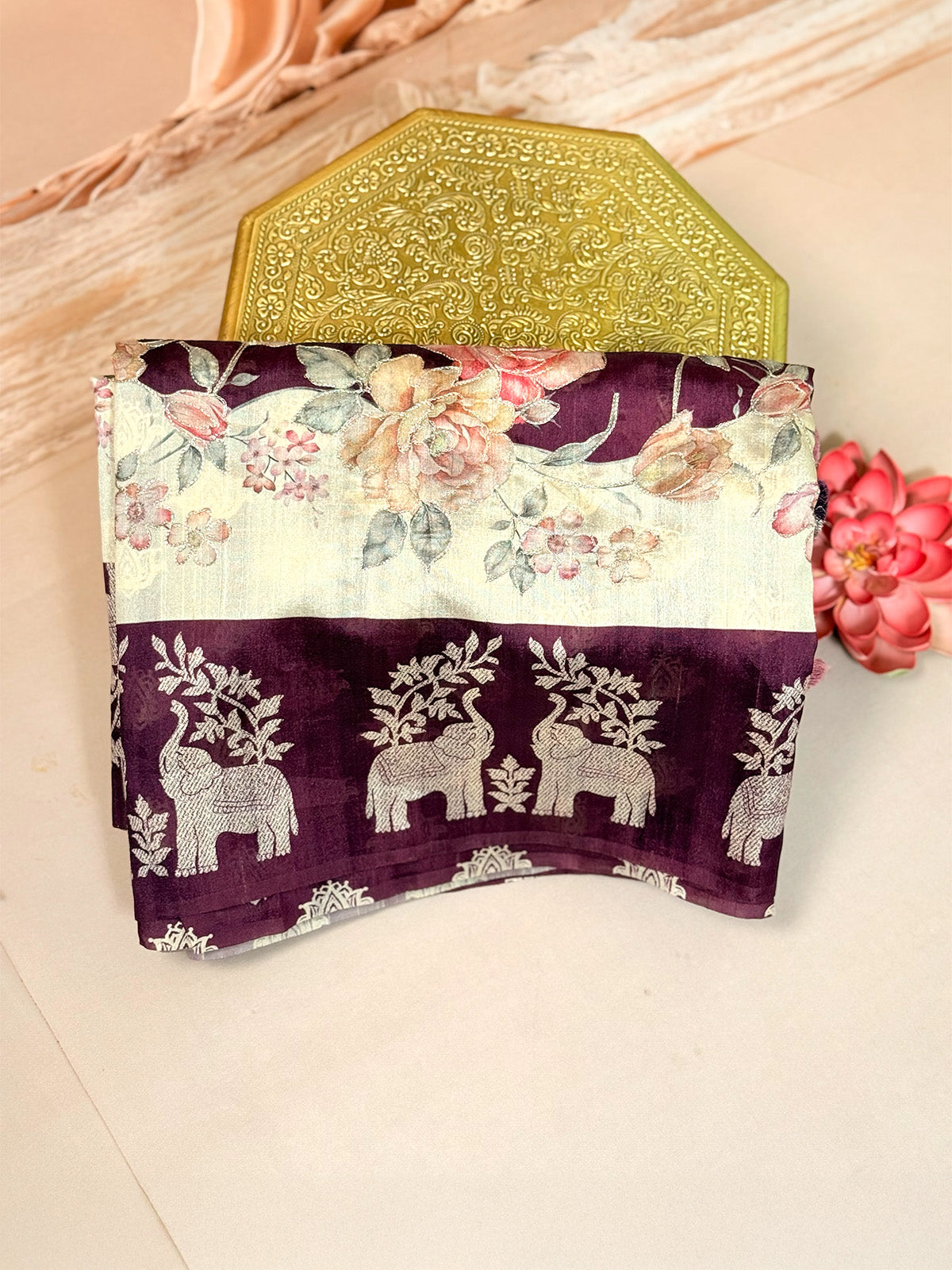 Banarasi Tussar Threadeork