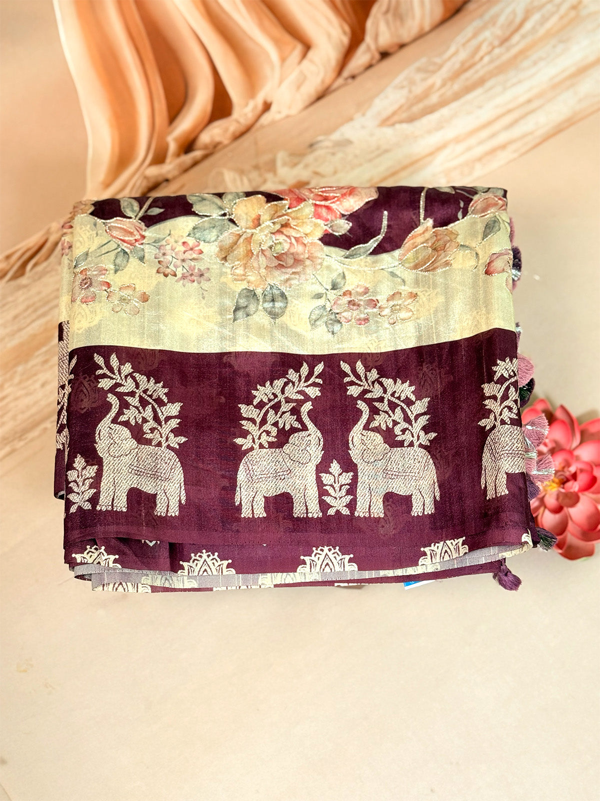 Banarasi Tussar Threadeork